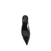 Tom Ford Black Calf Leather Slingback Pumps
