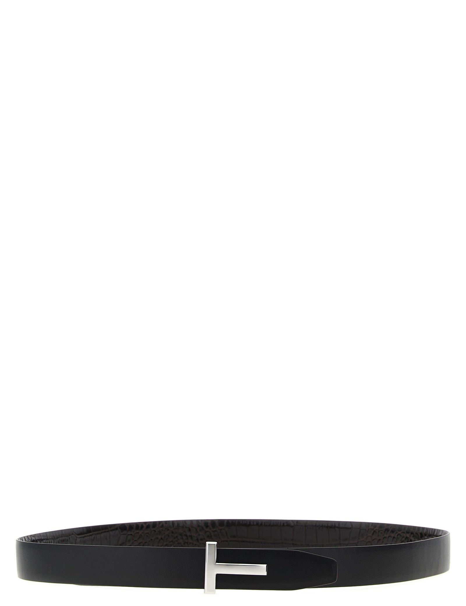 Tom Ford Brown Calfskin Reversible Belt