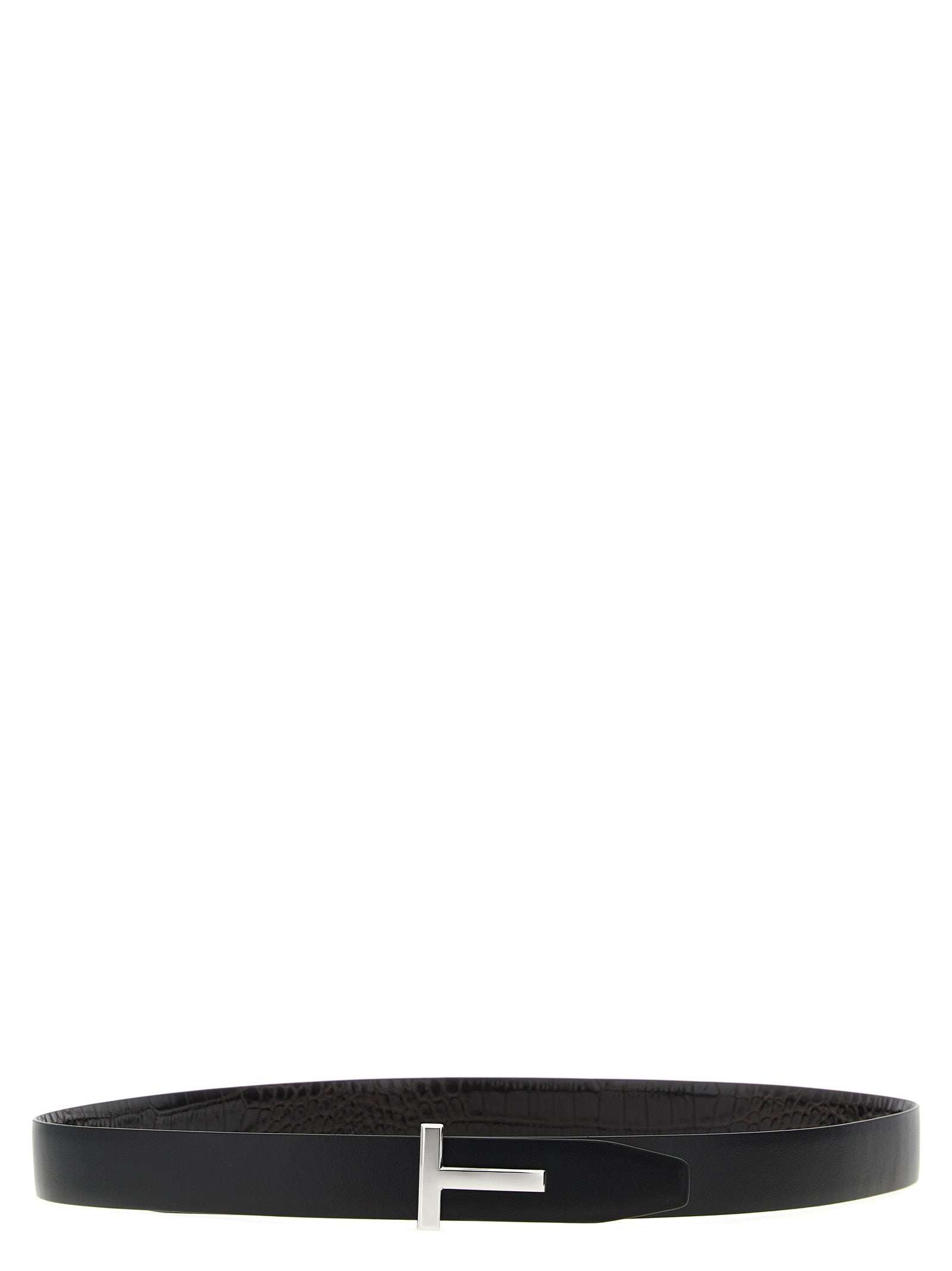 Tom Ford Brown Calfskin Reversible Belt