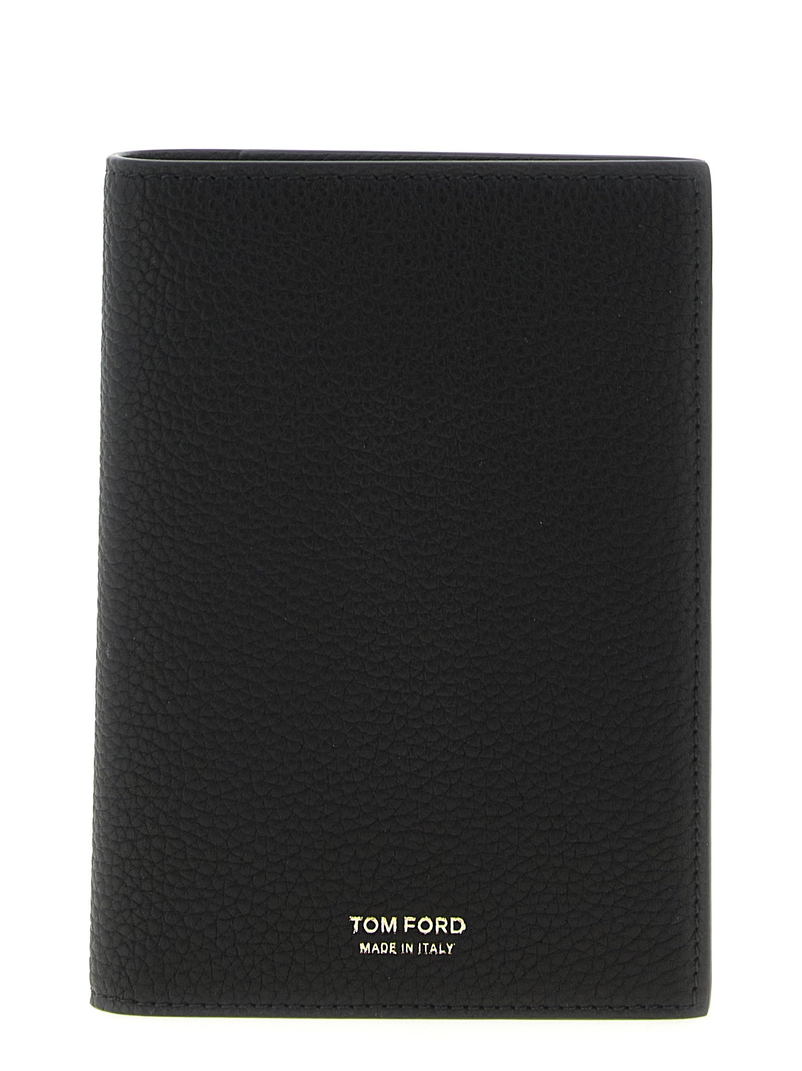 Tom Ford Black Calfskin Passport Holder