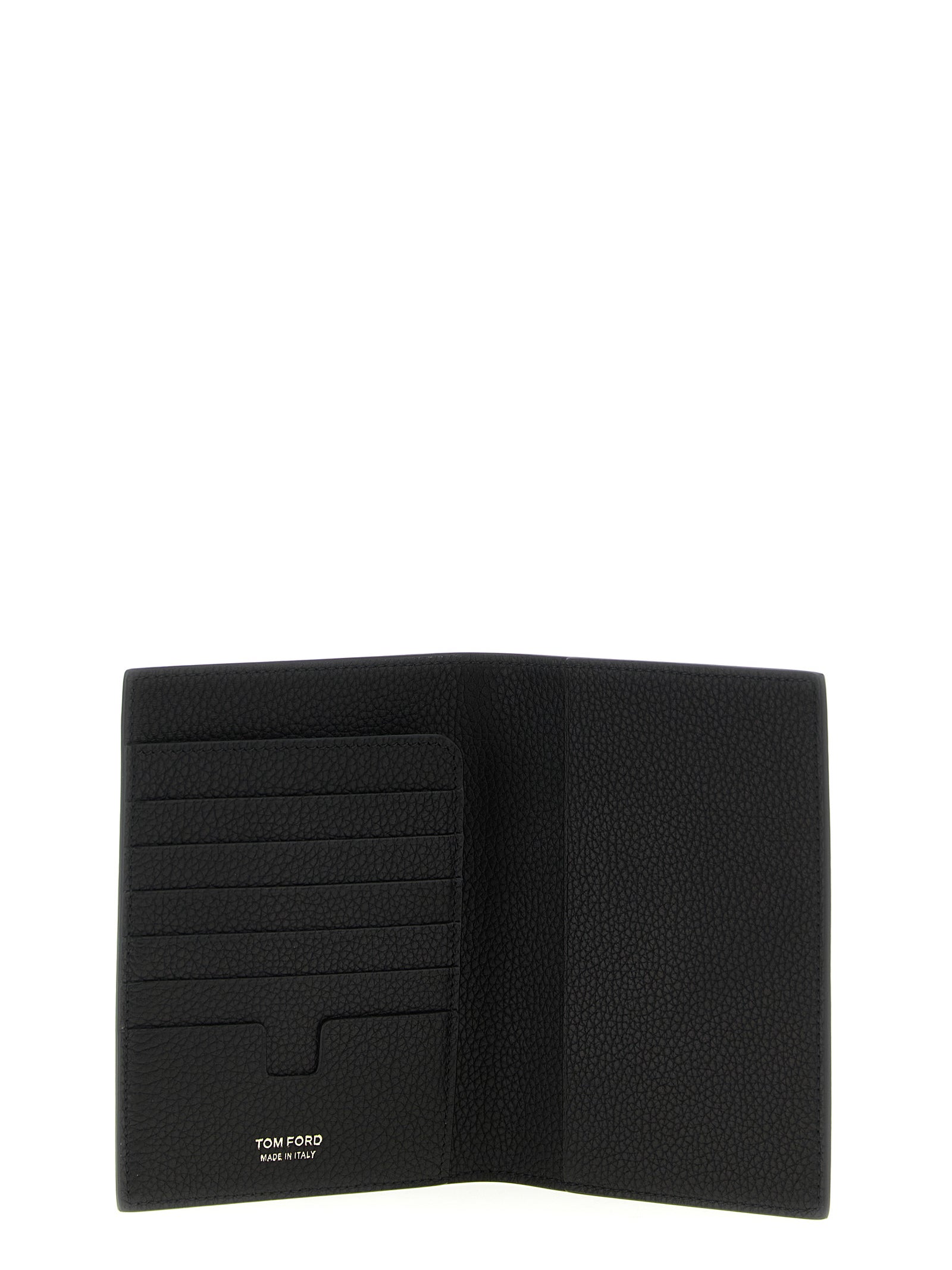 Tom Ford Black Calfskin Passport Holder