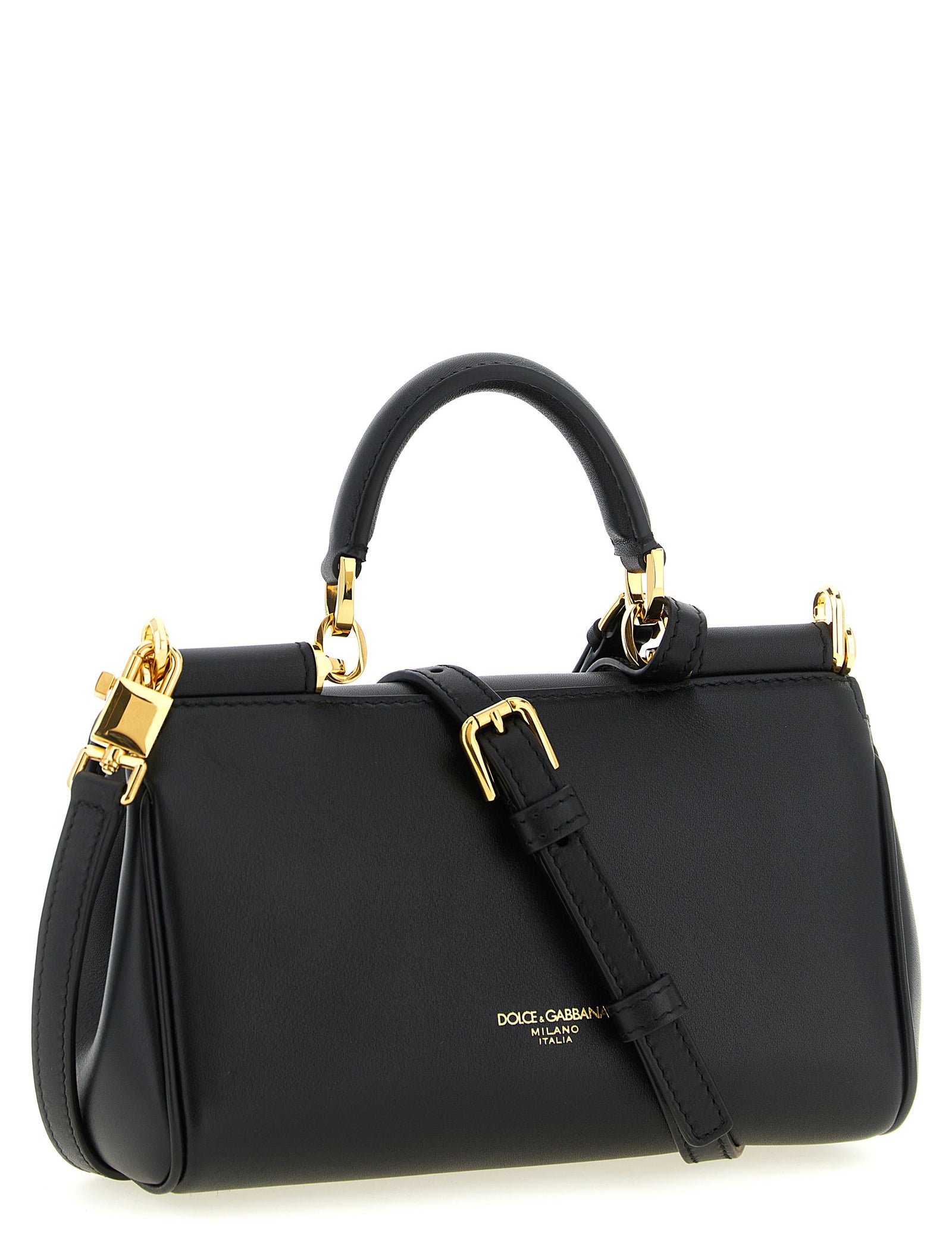 Dolce & Gabbana Black Calfskin Mini Handbag