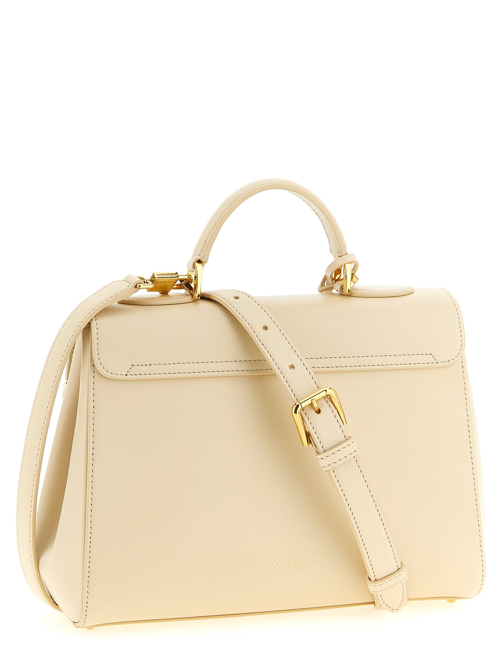 Dolce & Gabbana White Lambskin Handbag