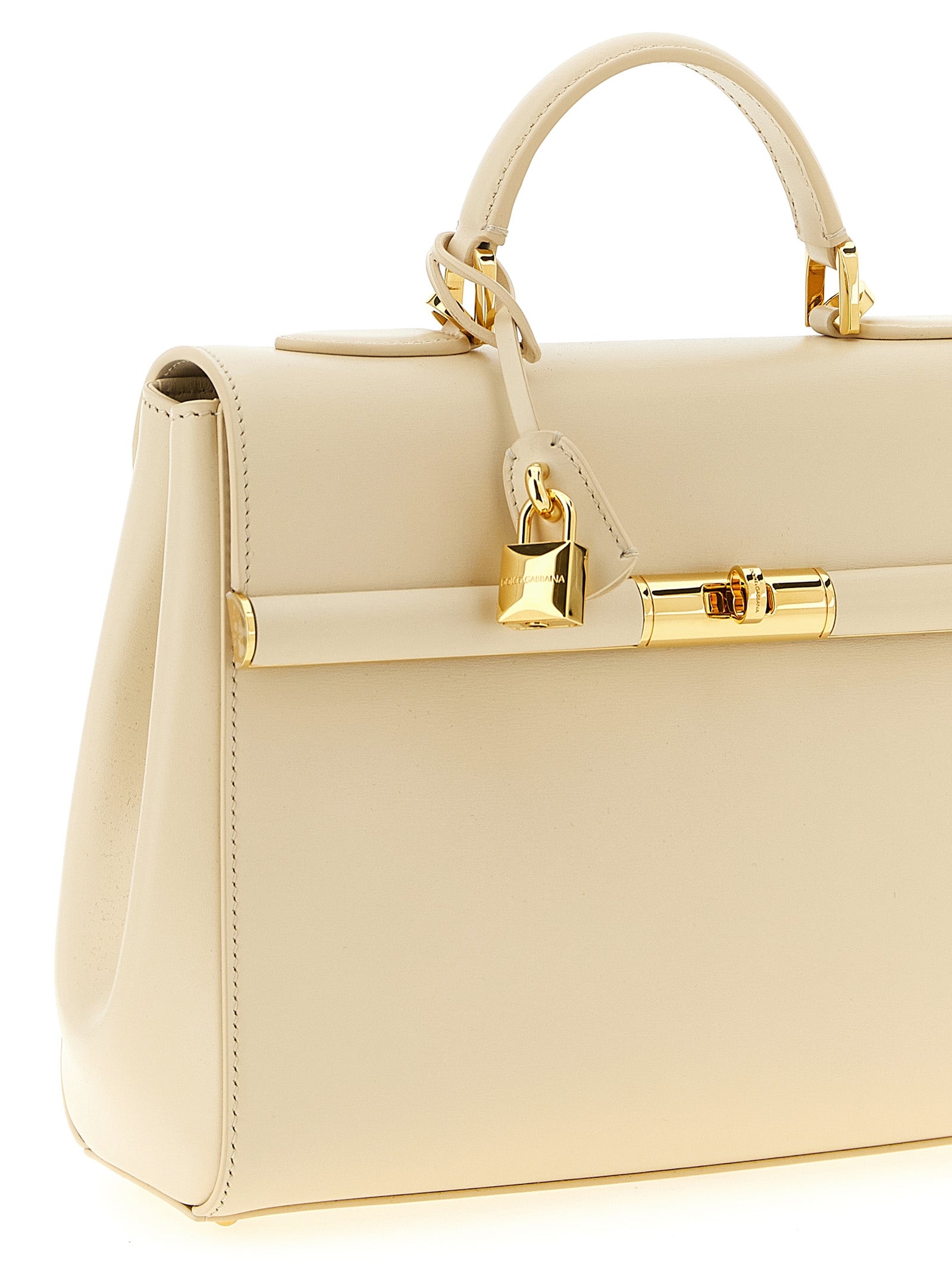 Dolce & Gabbana White Lambskin Handbag