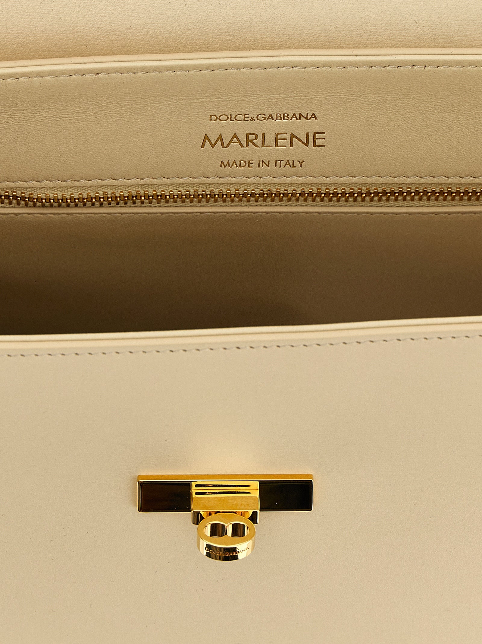 Dolce & Gabbana White Lambskin Handbag