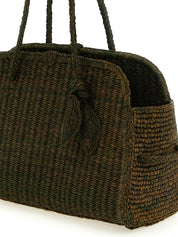 Jacquemus Green Raffia Tote Bag