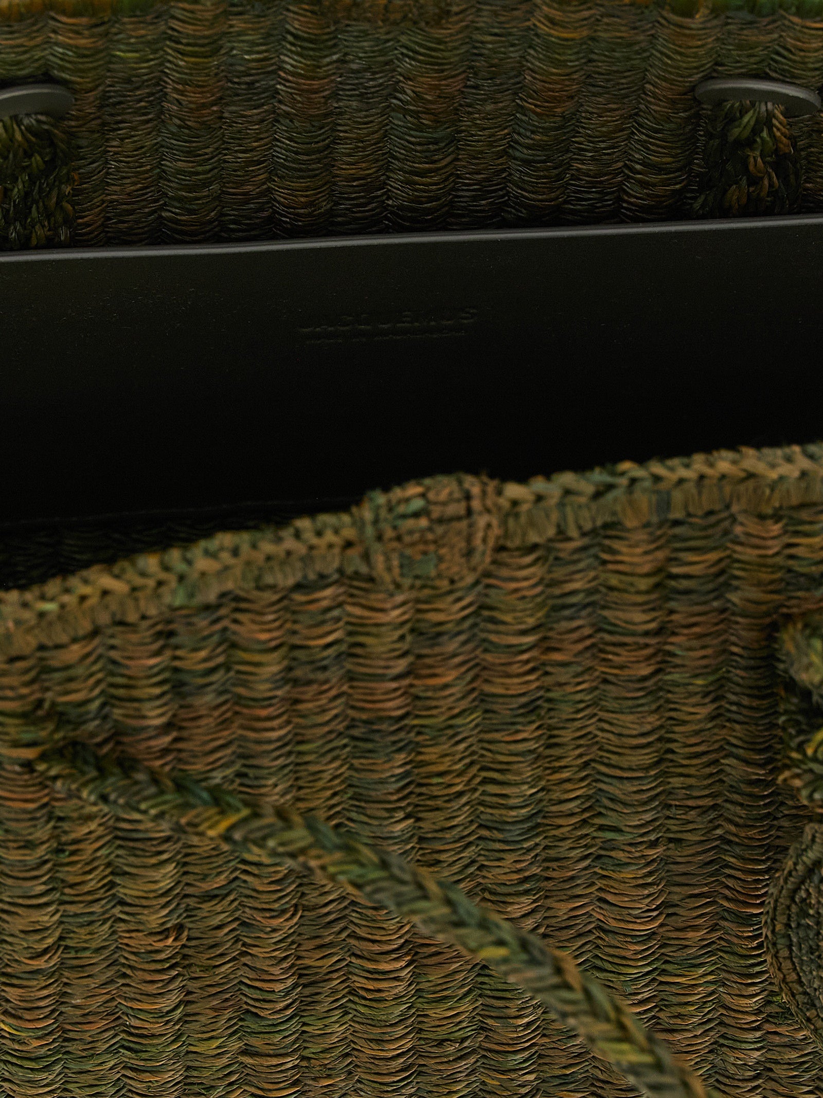 Jacquemus Green Raffia Tote Bag