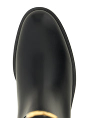 Valentino Garavani Black Calfskin Over The Knee Boots
