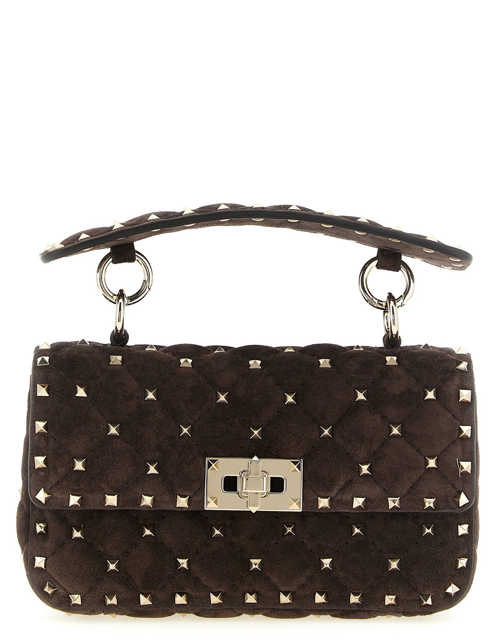 Valentino Garavani Brown Calfskin Shoulder Bag