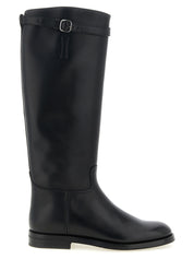 Church's Black Calfskin Over The Knee Boots
