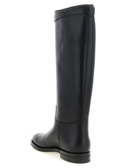 Church's Black Calfskin Over The Knee Boots