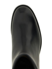 Church's Black Calfskin Over The Knee Boots