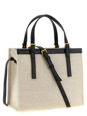 Versace Beige Linen Canvas Tote Bag