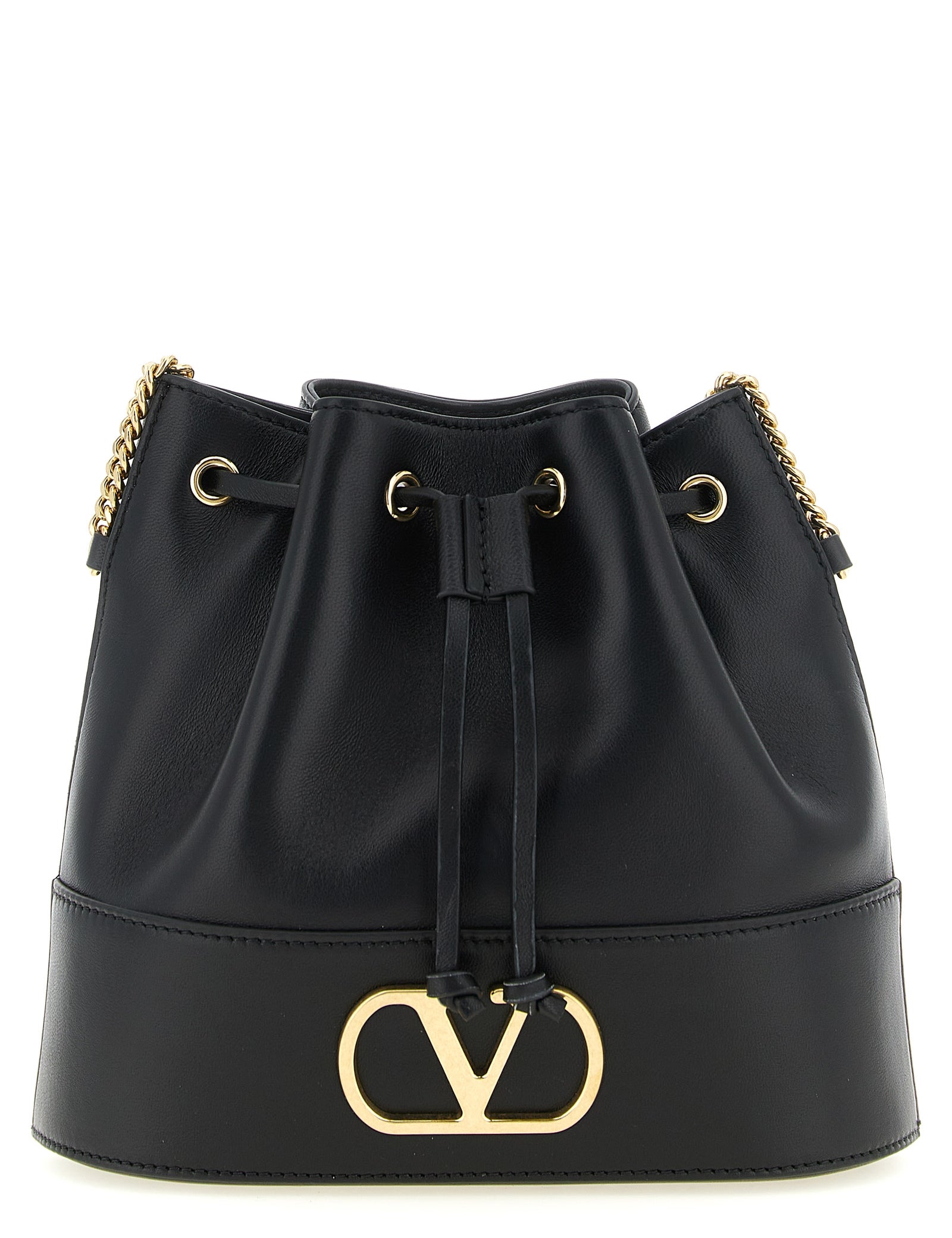 Valentino Garavani Black Lamb Leather Crossbody Bag