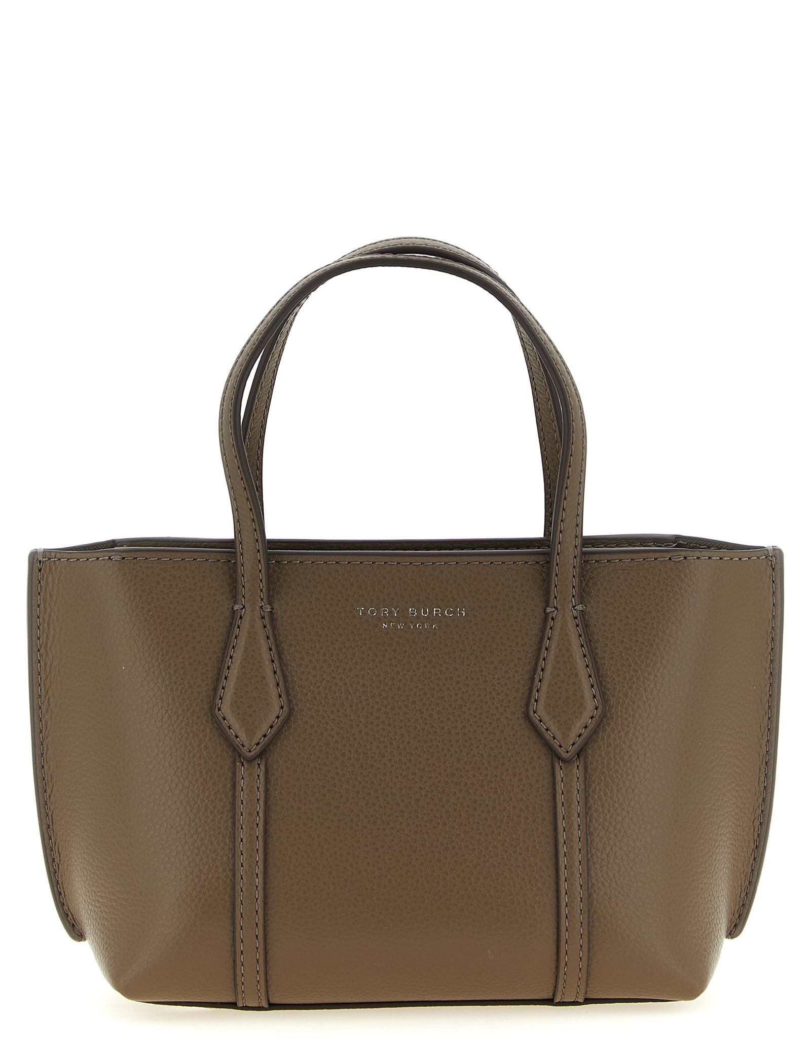 Tory Burch Brown Cowhide Leather Shopping Bag