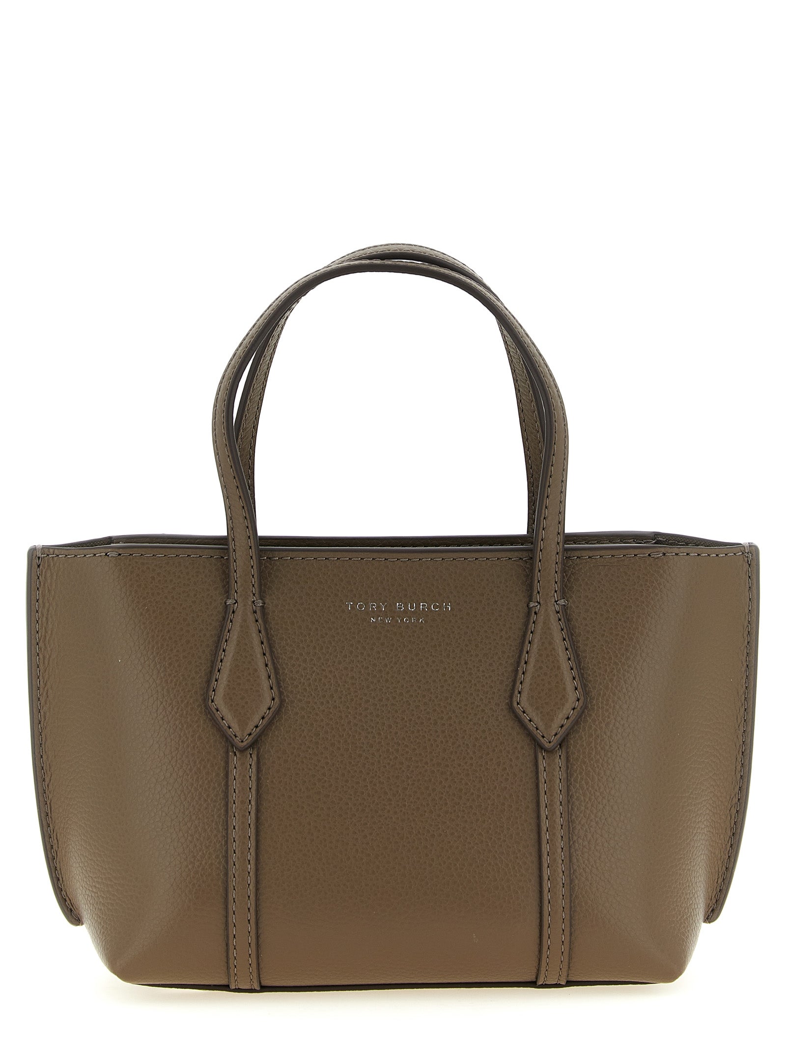 Tory Burch Brown Cowhide Leather Shopping Bag