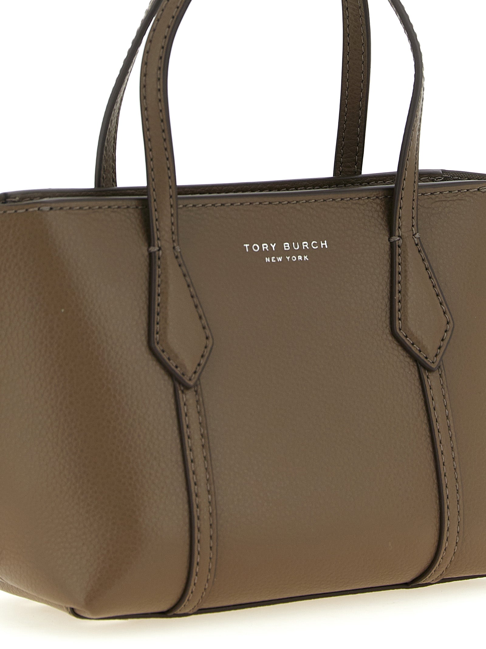 Tory Burch Brown Cowhide Leather Shopping Bag