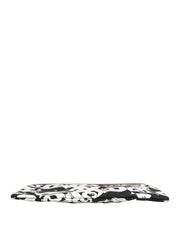 Dolce & Gabbana Black White Nylon Clutch