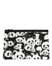 Dolce & Gabbana Black White Nylon Clutch