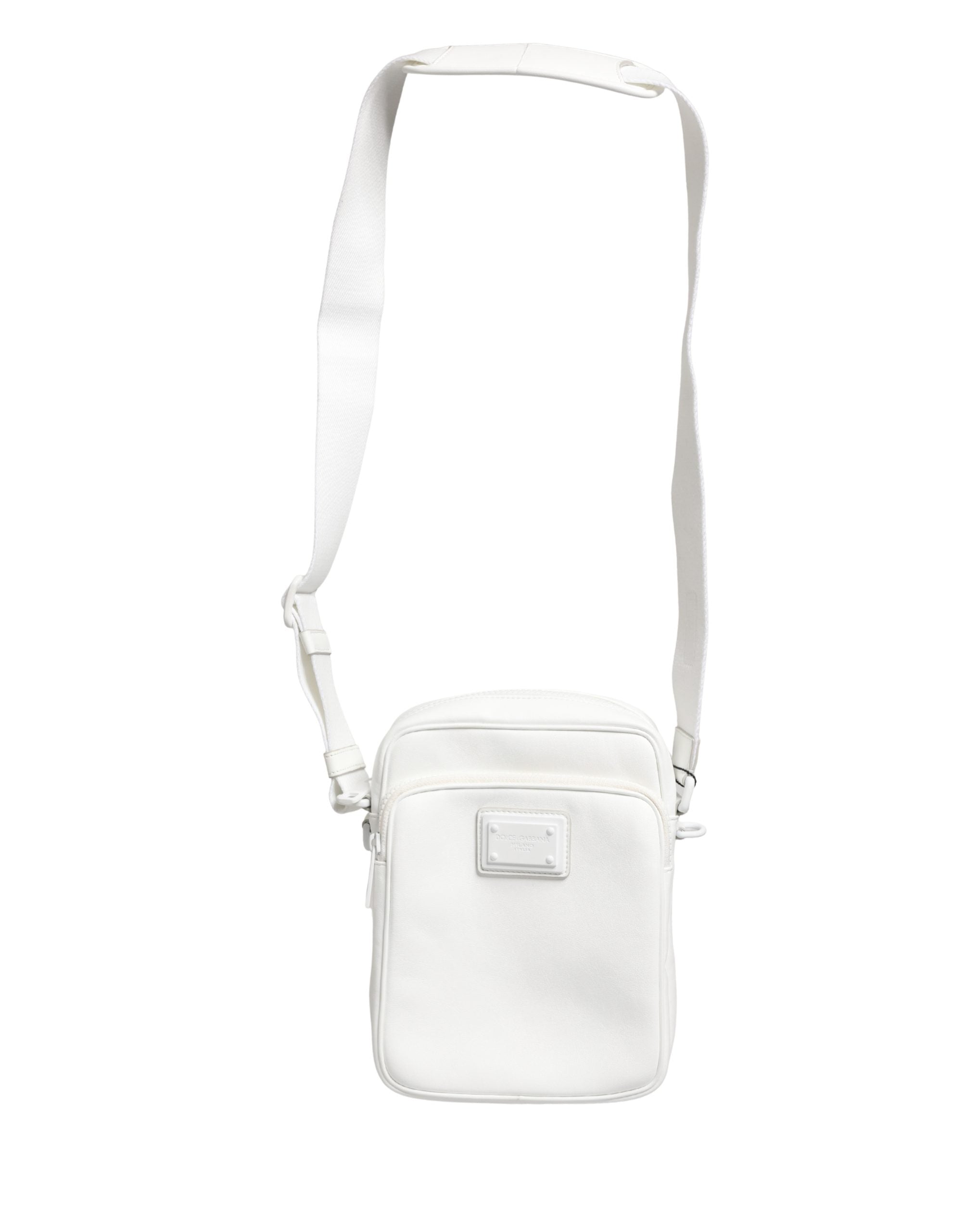 Dolce & Gabbana White Polyester Crossbody Bag