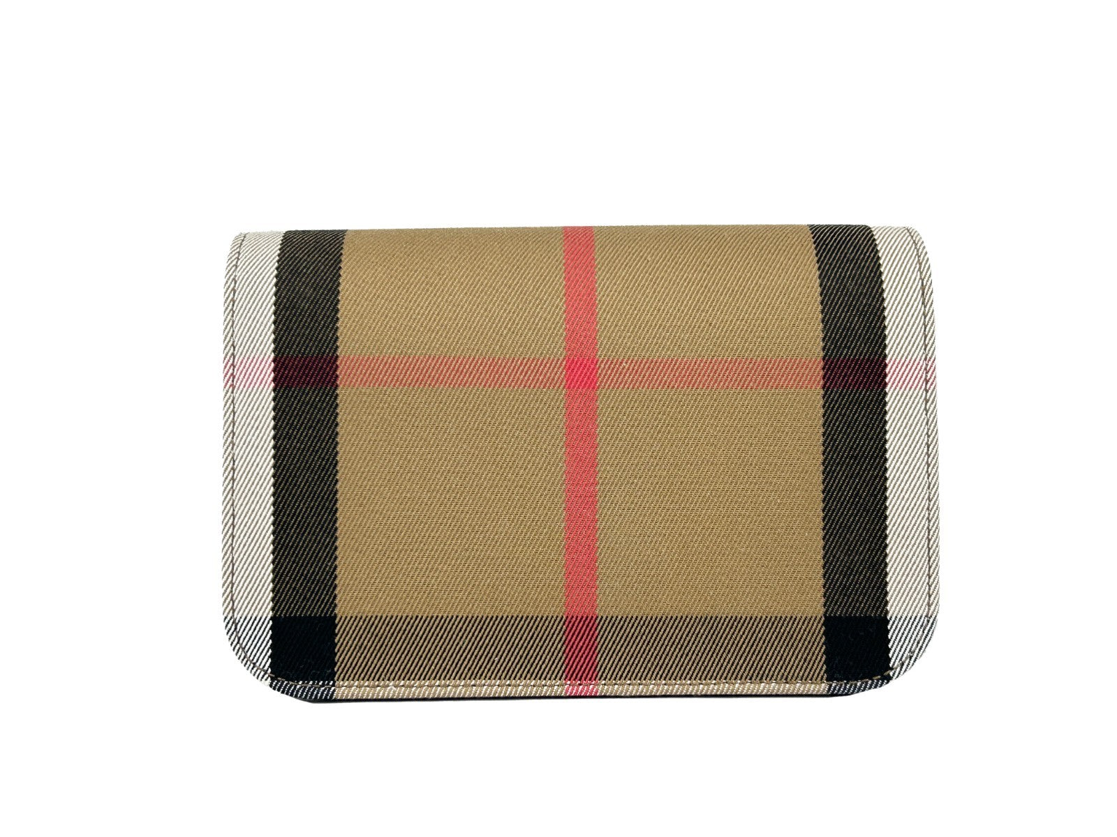 Burberry Check Leather Small Madison Crossbody Bag