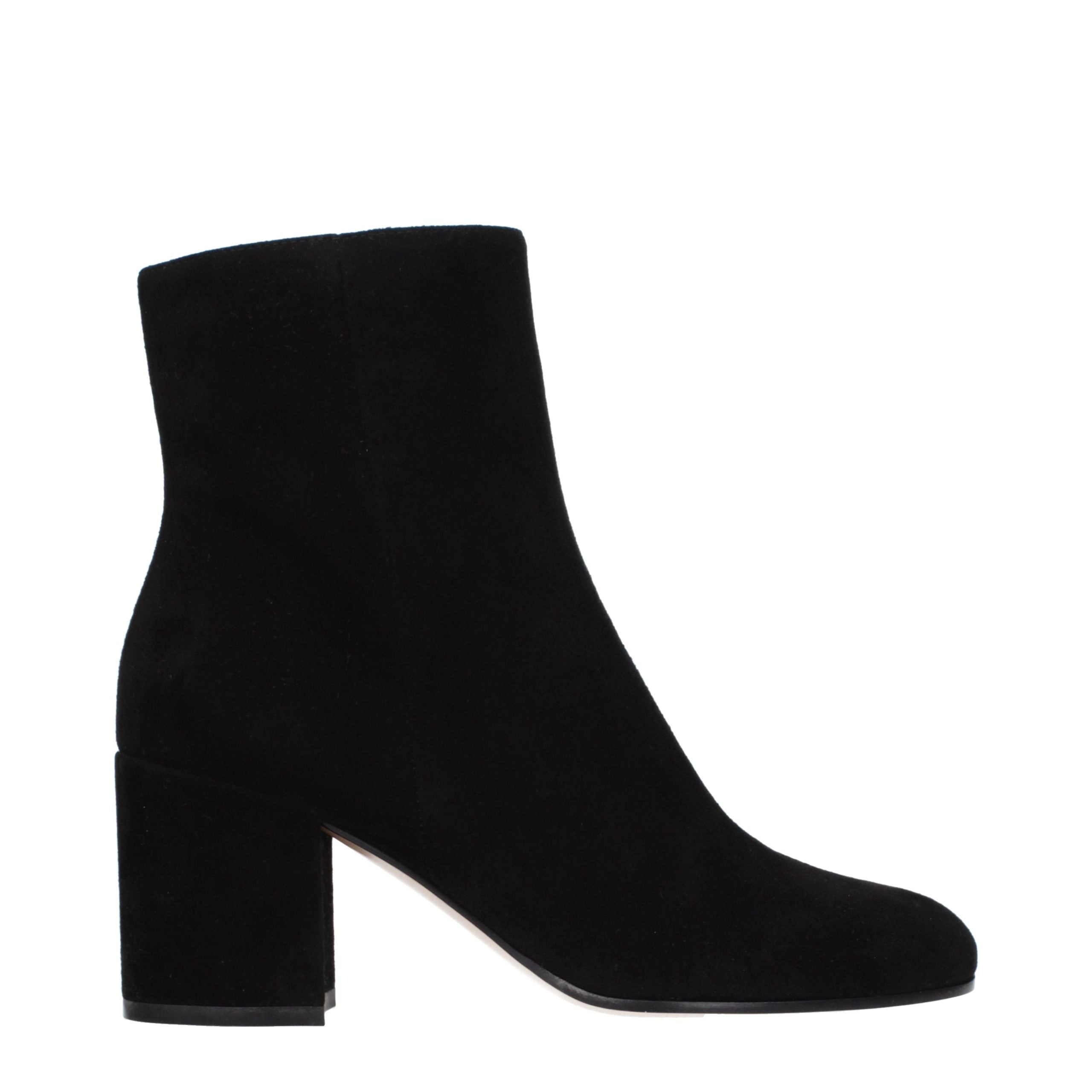 Gianvito Rossi Black Suede Ankle Boots