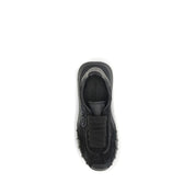 Dolce & Gabbana Black Calf Leather Chunky Sneakers
