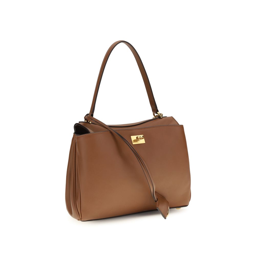 Balenciaga Brown Calf Leather Shoulder Bag