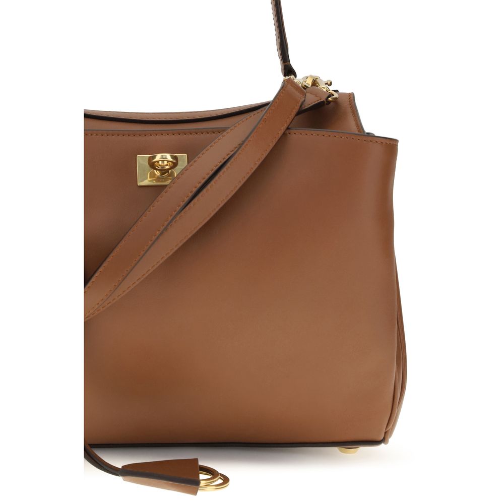 Balenciaga Brown Calf Leather Shoulder Bag