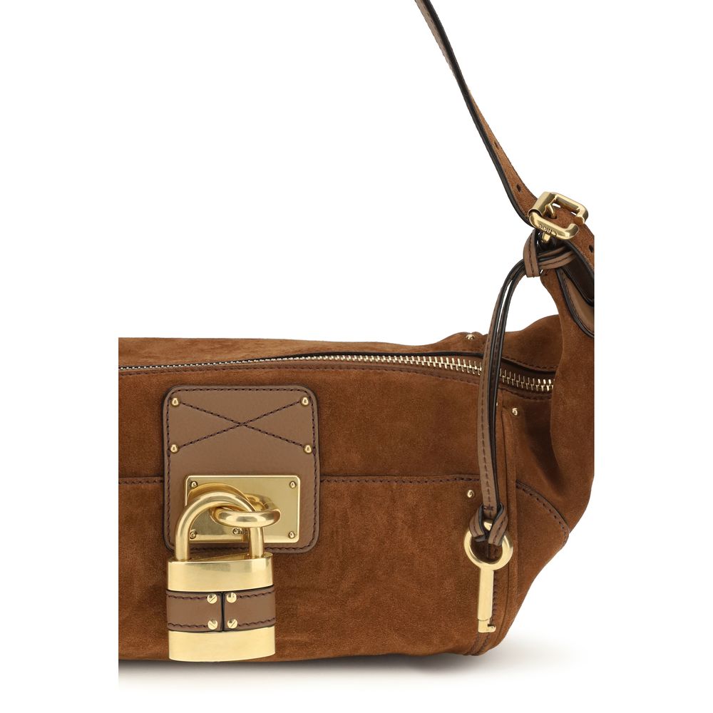 Chloé Brown Calf Leather Shoulder Bag