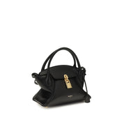 Balmain Black Calf Leather Shoulder Bag