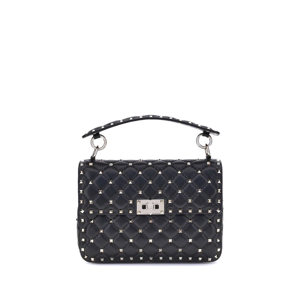 Valentino Garavani Black Lambskin Shoulder Bag
