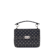 Valentino Garavani Black Lambskin Shoulder Bag