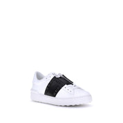 Valentino Garavani White Calf Leather Low Top Sneakers