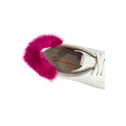 Santoni White Leather Platform Sneakers