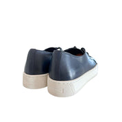 Santoni Blue Leather Platform Sneakers