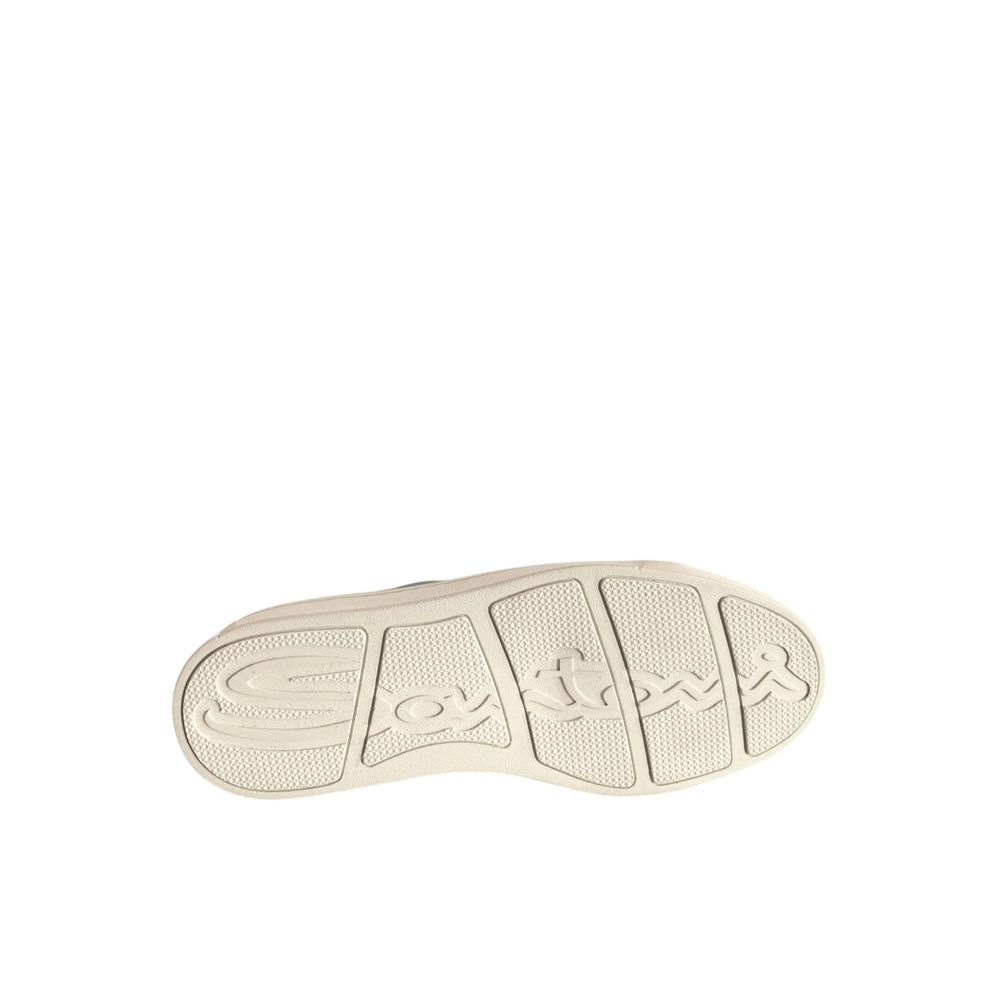 Santoni Blue Leather Platform Sneakers