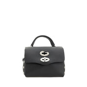 Zanellato Black Calf Leather Shoulder Bag