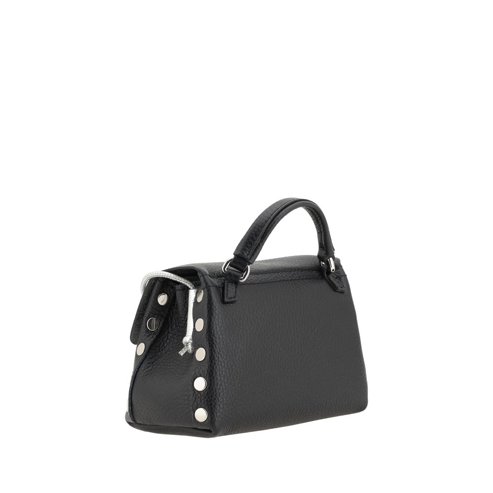 Zanellato Black Calf Leather Shoulder Bag
