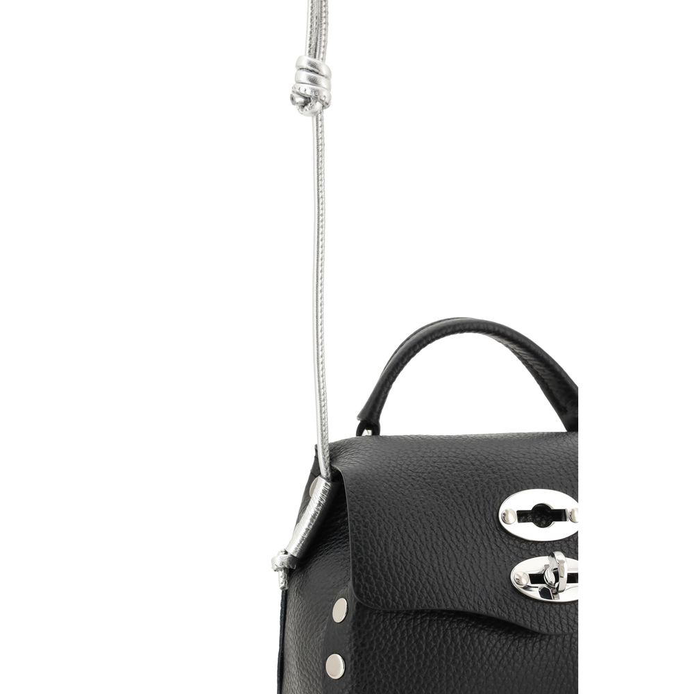 Zanellato Black Calf Leather Shoulder Bag
