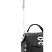 Zanellato Black Calf Leather Shoulder Bag