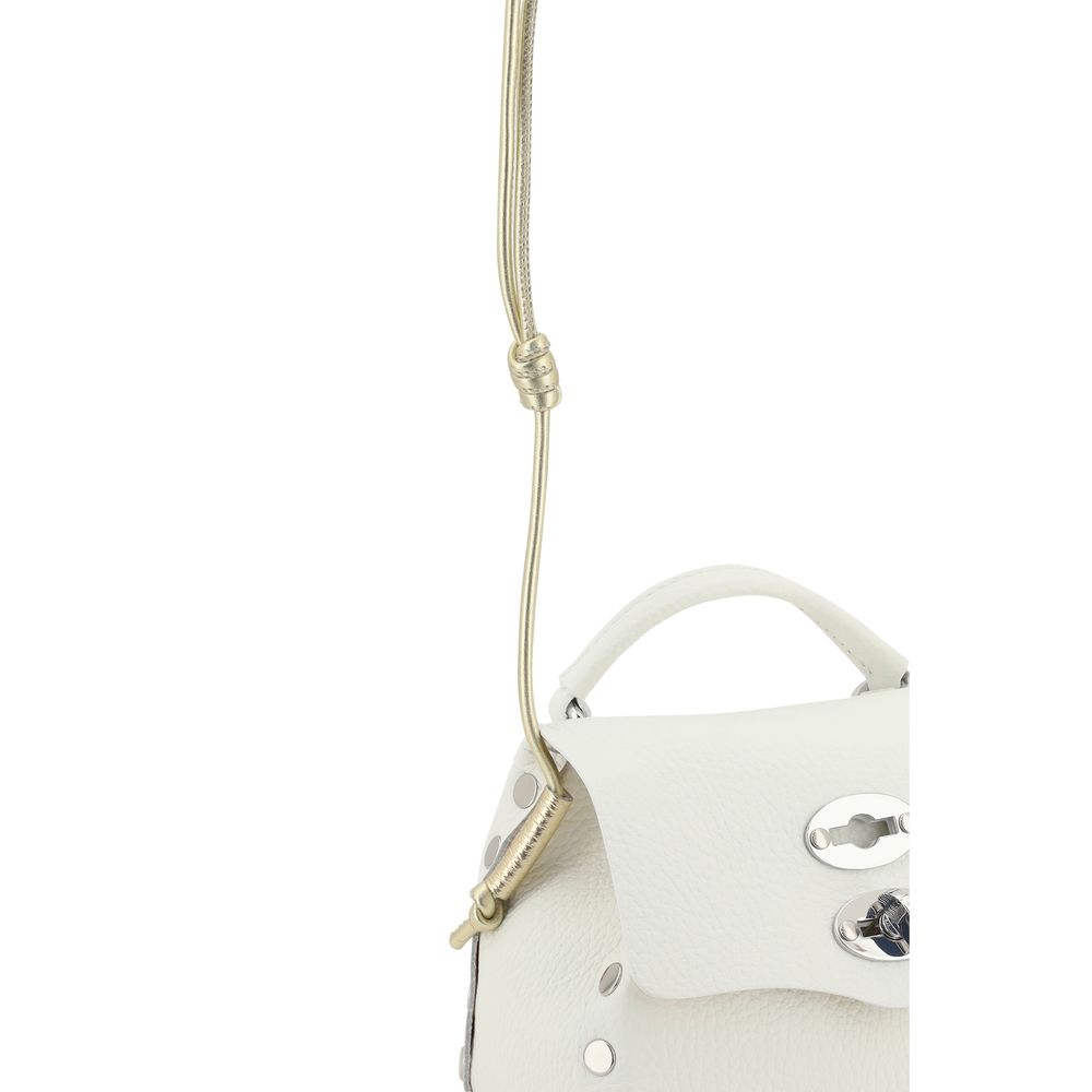 Zanellato White Calf Leather Shoulder Bag