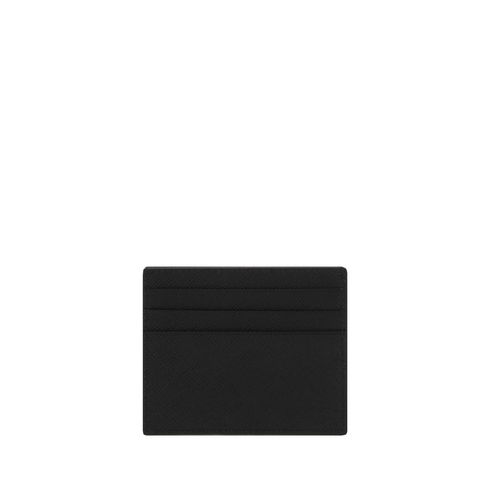 Prada Black Calf Leather Cardholder
