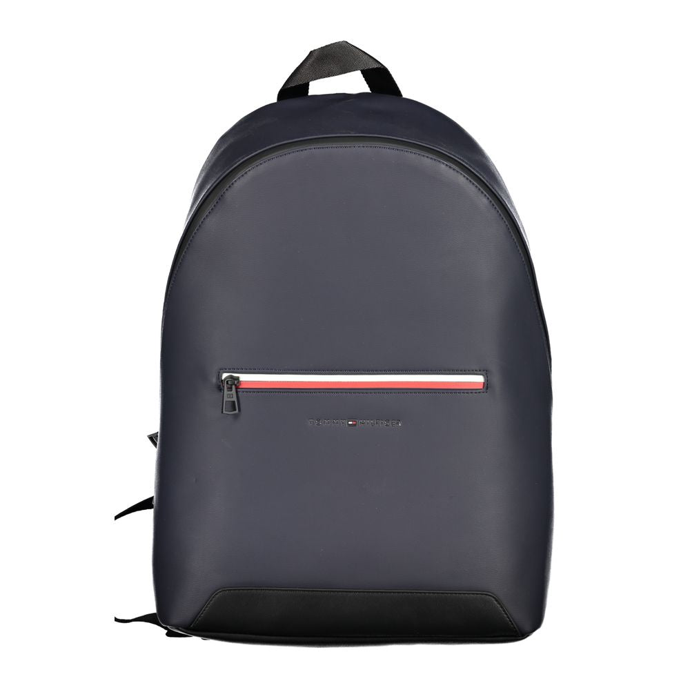 Tommy Hilfiger Blue Polyurethane Backpack