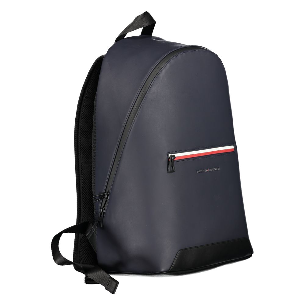 Tommy Hilfiger Blue Polyurethane Backpack