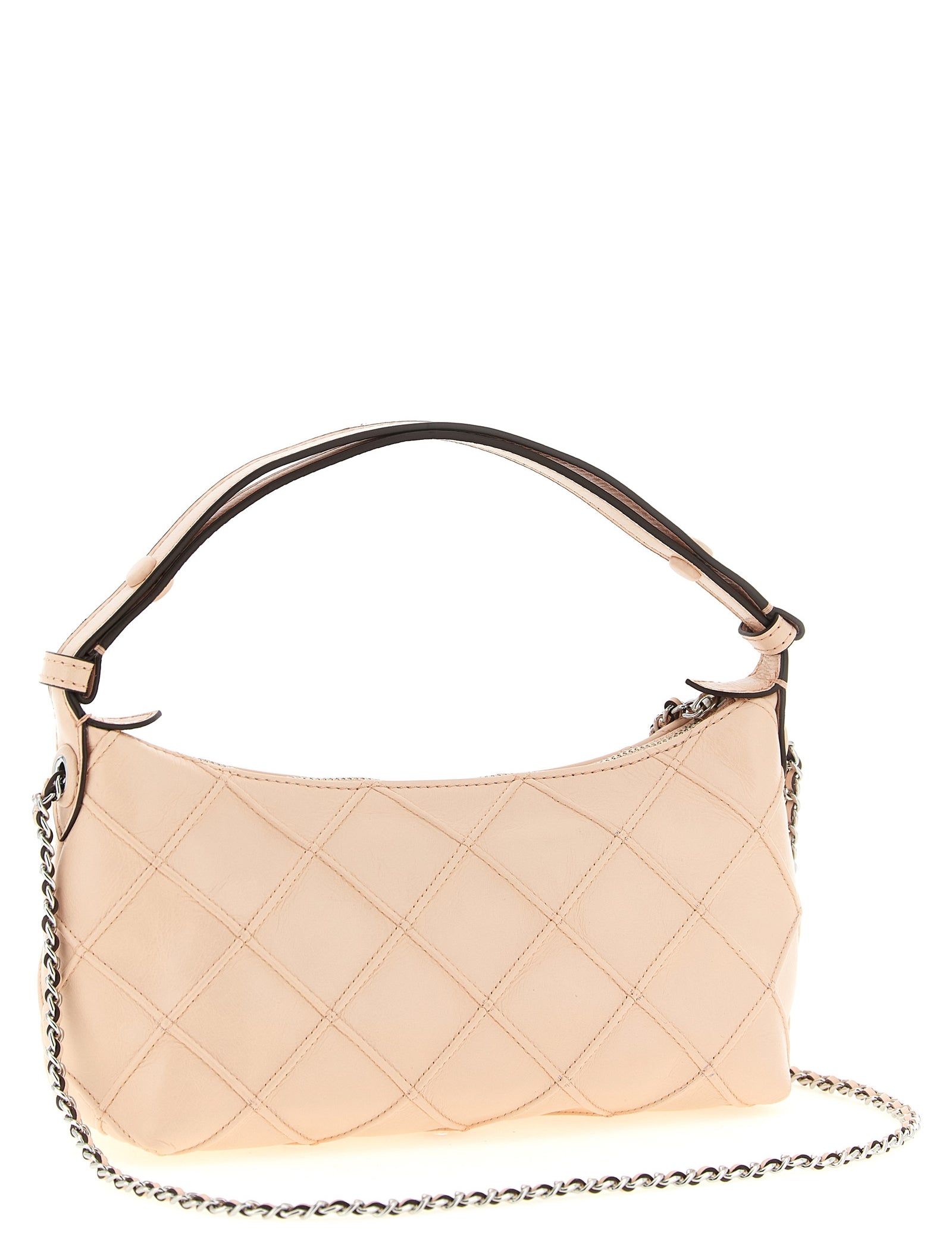 Tory Burch Powder-Pink Nappa Leather Clutch Bag