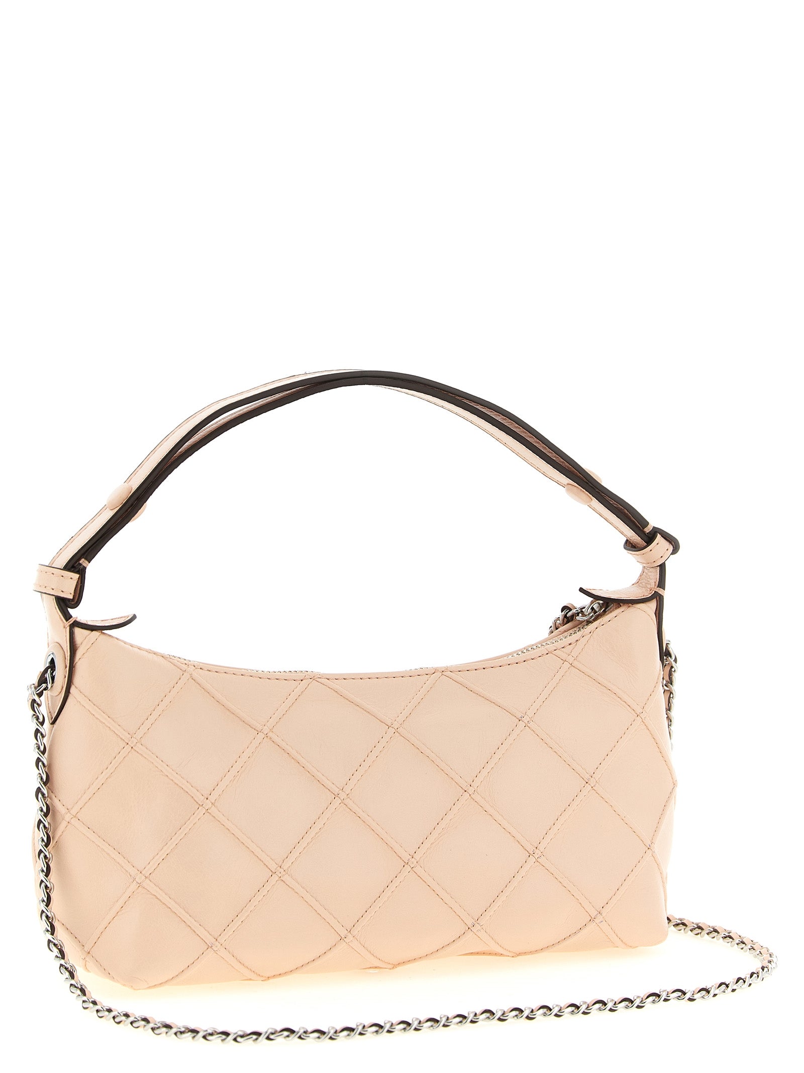 Tory Burch Powder-Pink Nappa Leather Clutch Bag