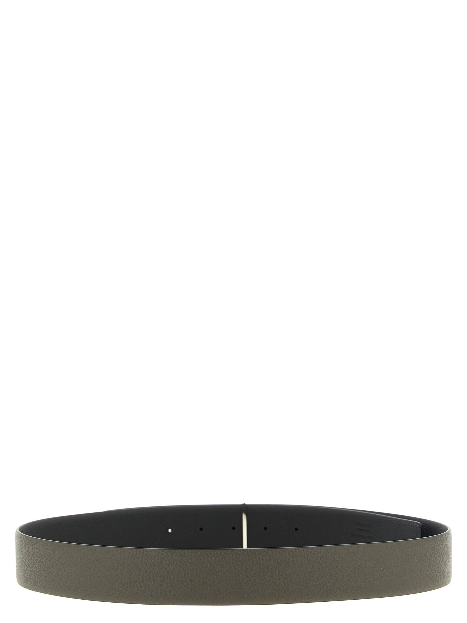 Tom Ford Black Gray Calfskin Reversible Belt