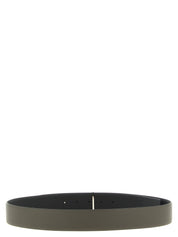 Tom Ford Black Gray Calfskin Reversible Belt