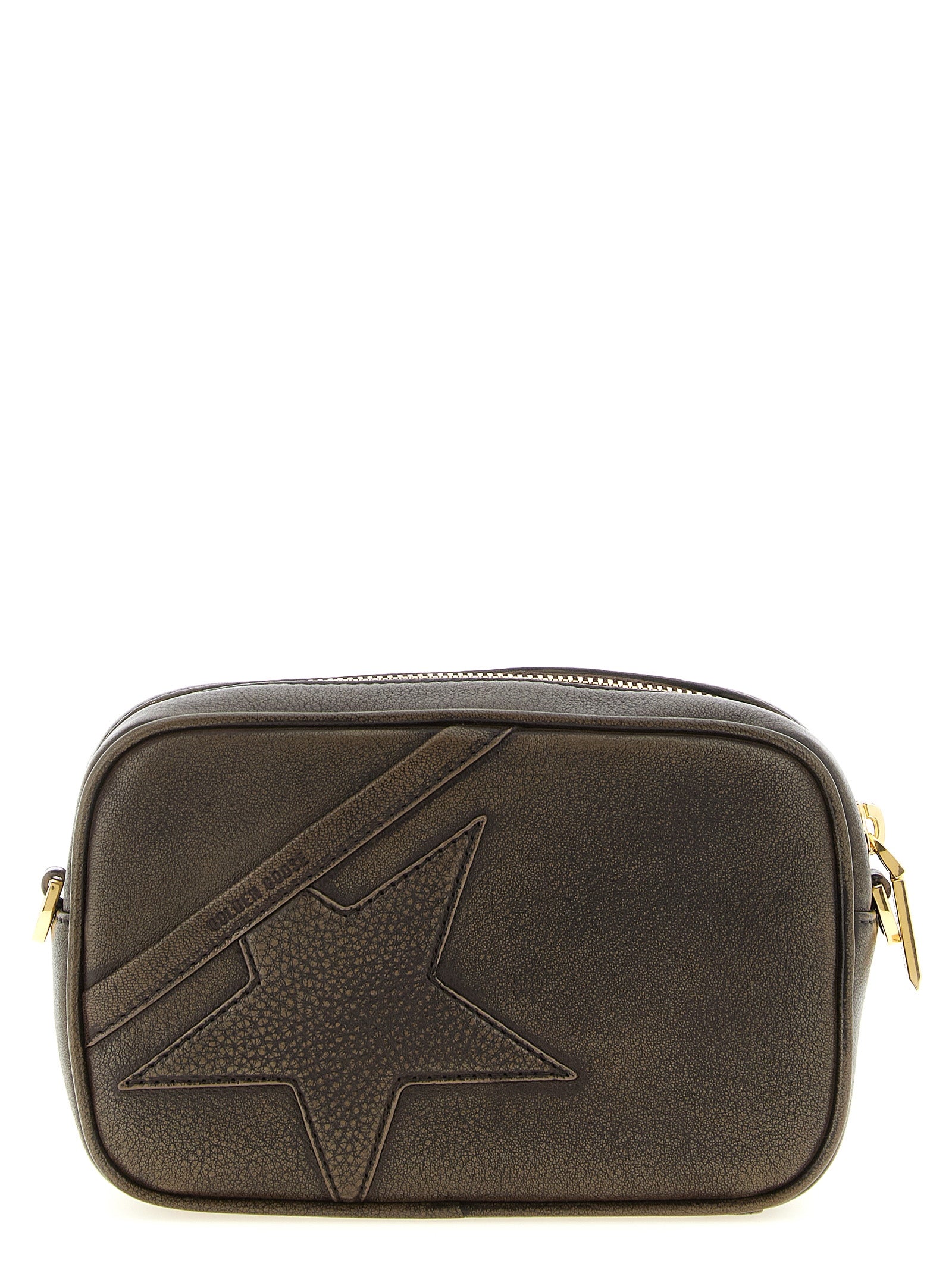 Golden Goose Brown Cow Leather Clutch Bag